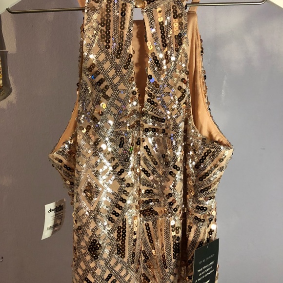 NWT Pink Sequined Shift Dress - Picture 5 of 7